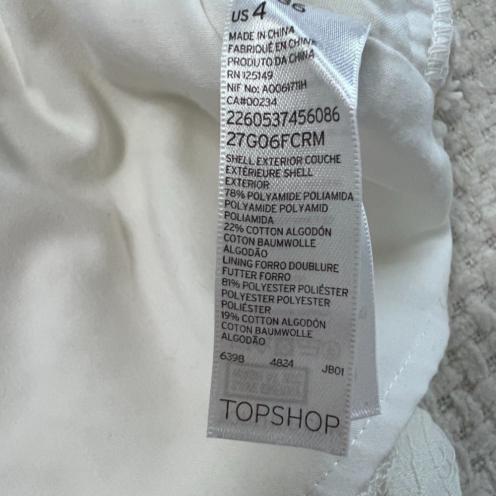 Topshop Cream Lace Skirt - Picture 6 of 6